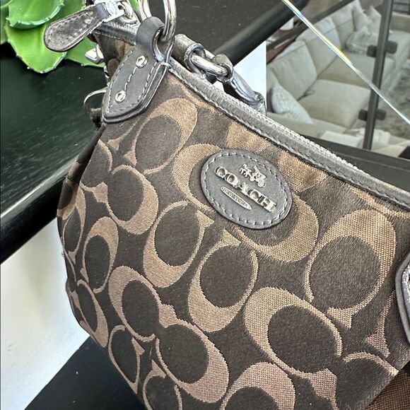 Coach genuine, leather signature canvas, Colette  Mini Fashion Satchel F33416 - Picture 6 of 10